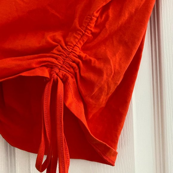 Zara Orange Side Tie TShirt - Picture 4 of 8